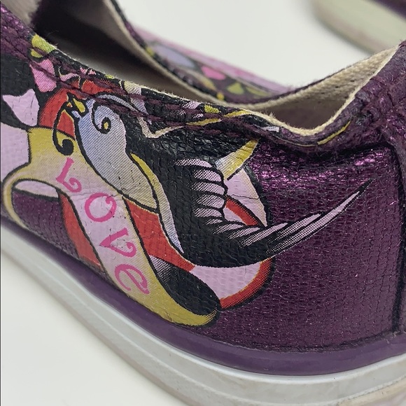 Purple bling woman’s gym shoe; good condition - Picture 7 of 16